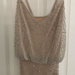 Adrianna Pap women’s long beaded bridesmaid dress